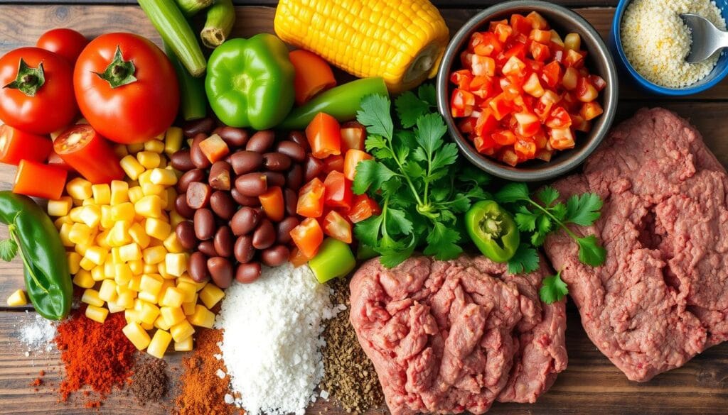 Simple taco soup ingredients Simple taco soup ingredients